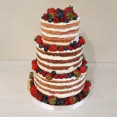 "Голый" торт с ягодами