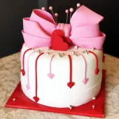 Торт "Розовый бант"
