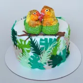 Торт с попугаями