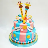 Детский торт "Жирафики"