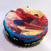 Детский торт "Человек паук" с фотопечатью