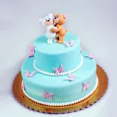 Свадебный торт "Мишки"