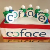 Торт для офиса с логотипом