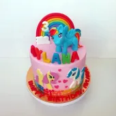 Торт "Маленькая Пони" с апликациями