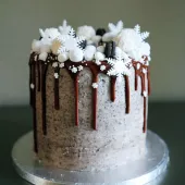 Новогодний торт "Шоколадная зима"
