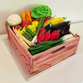 Торт "Ящик с овощами"