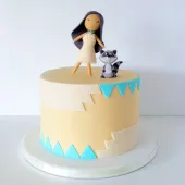 Торт "Покахонтас с енотом"