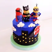 Торт "Миньоны супергерои"